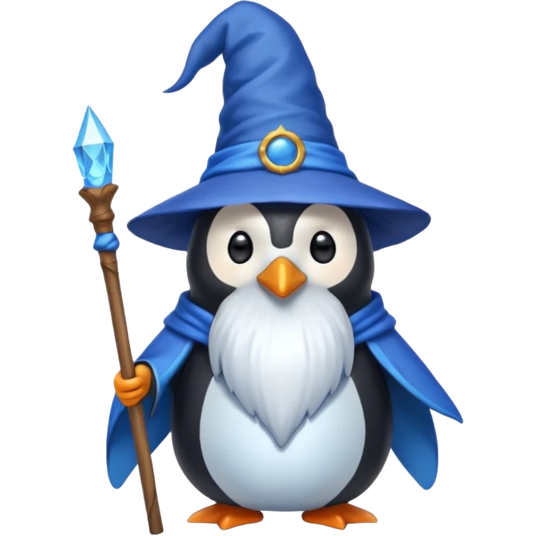 Penguin Wizard emoji