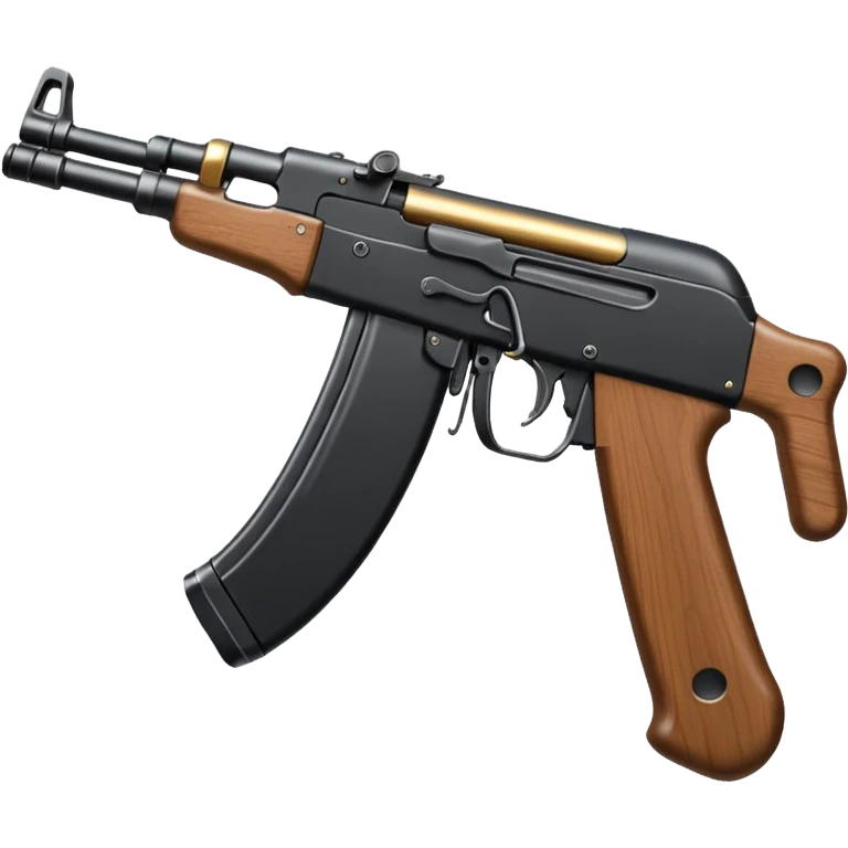 Realistic akm 47 ينظر جهة اليسار و مكتمل من جميع النواحي emoji