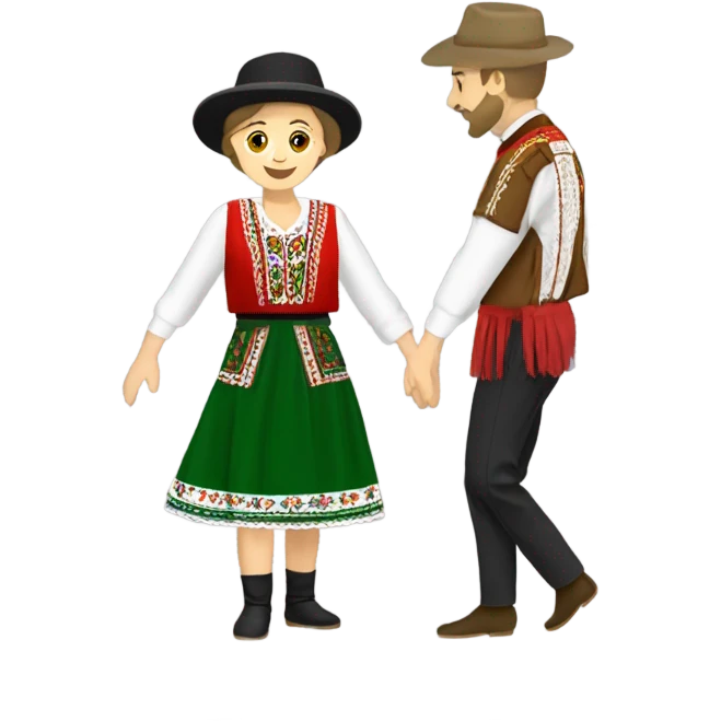 hungarian folk dance clothes emoji