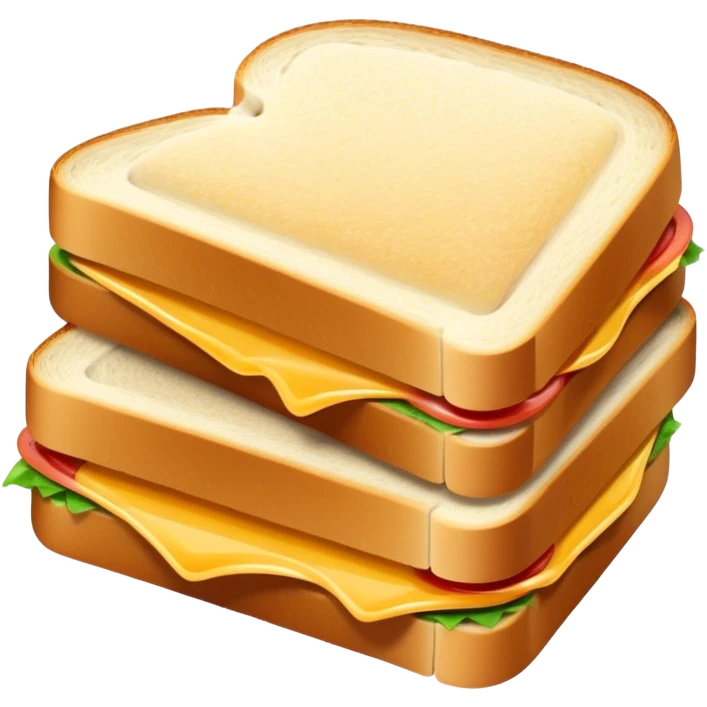Shiny sandwich emoji