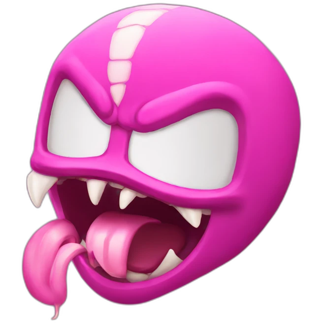 Pink venom emoji