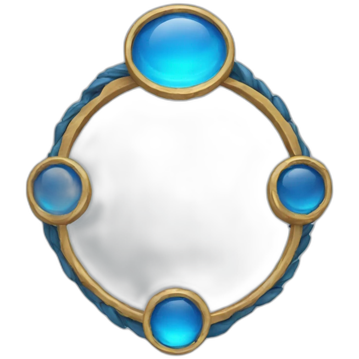 Blue ring circlet emoji
