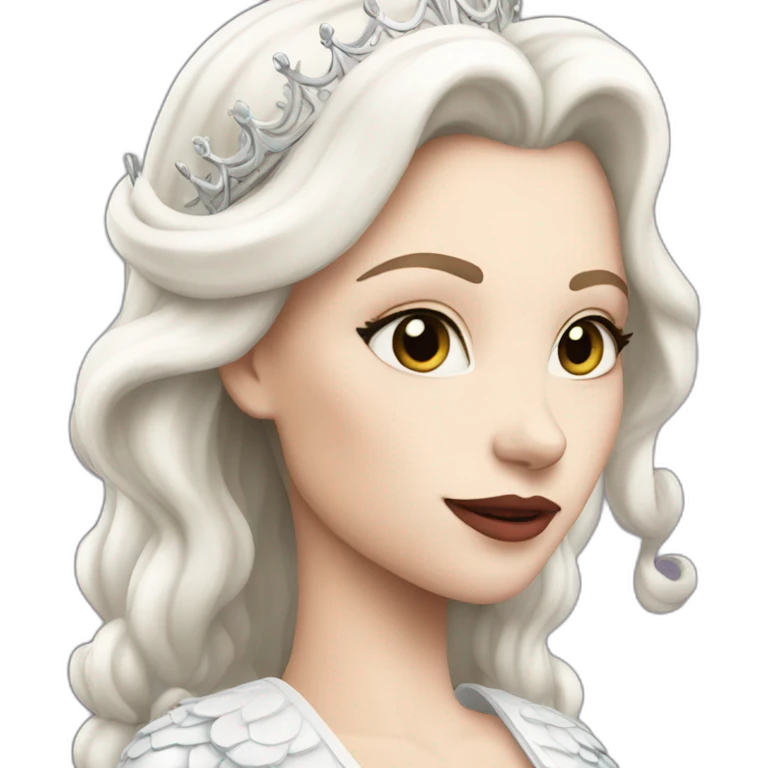white queen emoji