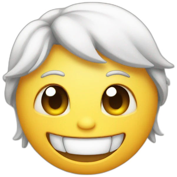 Smile with one teeth emoji