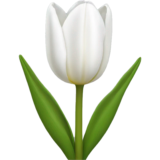 White tulip emoji