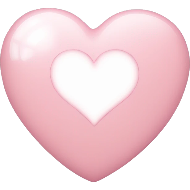Light pink heart message bubble text emoji