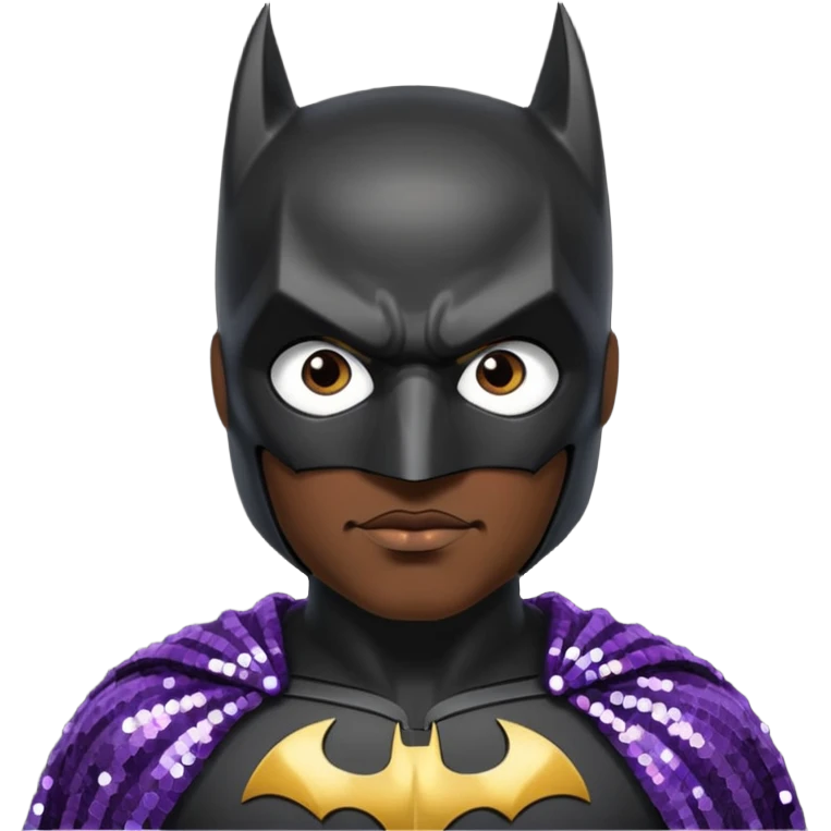 Batman with Sequin Outfit emoji