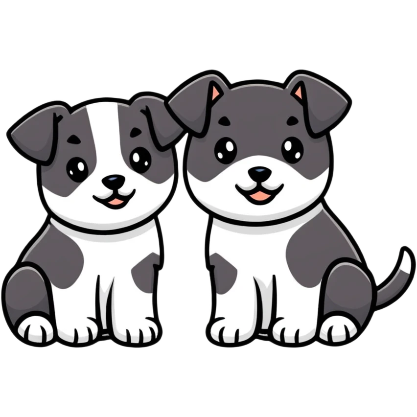 two puppy paws emoji