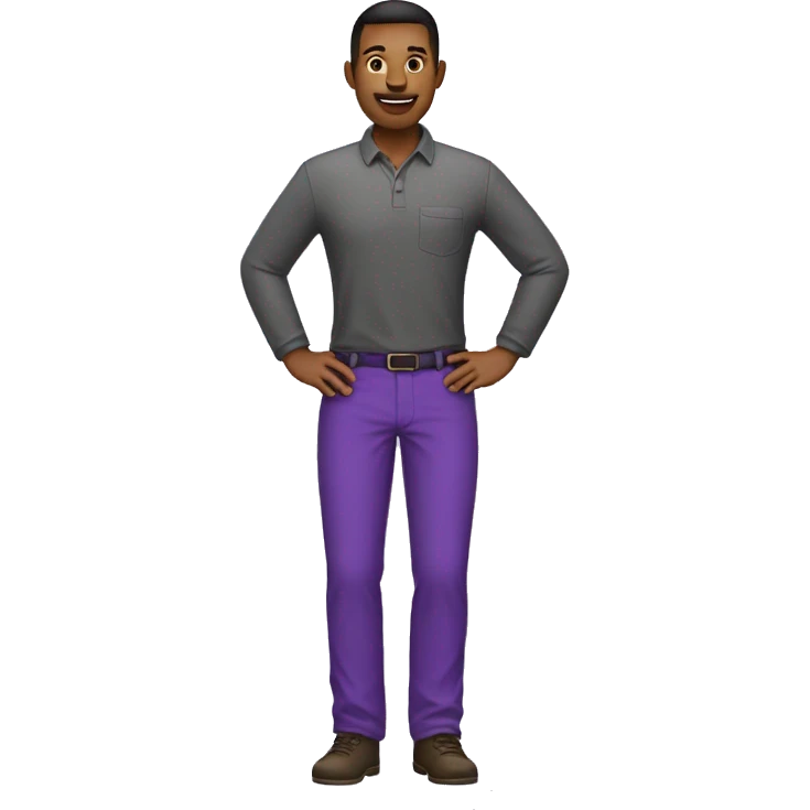 it-specialist-who works at apple Inc. put purple pants emoji