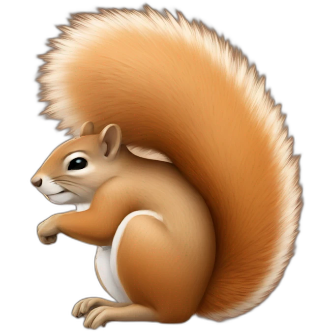 squirrel sleeps emoji