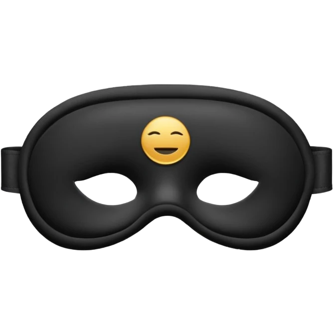 sleep mask emoji, simple, classic style emoji