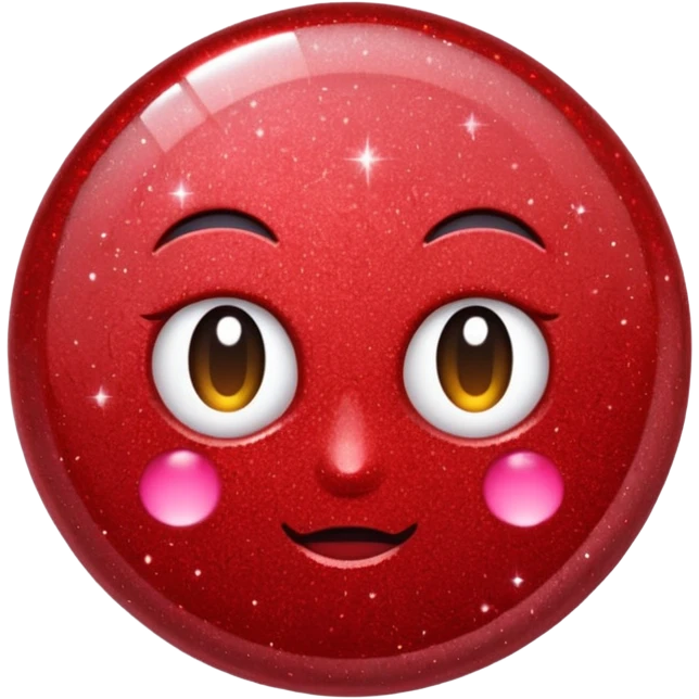 red glitter mark check emoji