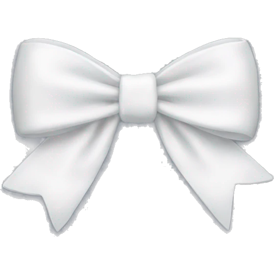 white bow emoji