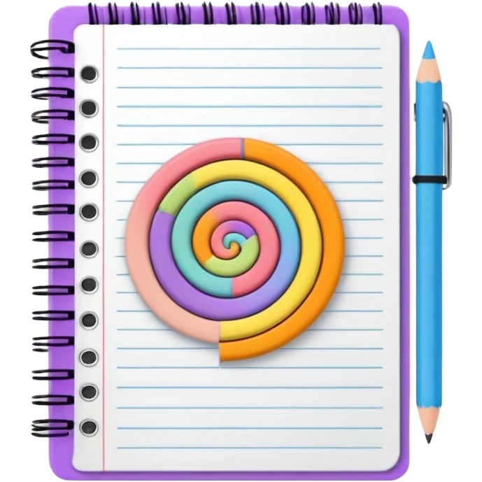 An aesthetic schoo notebook emoji