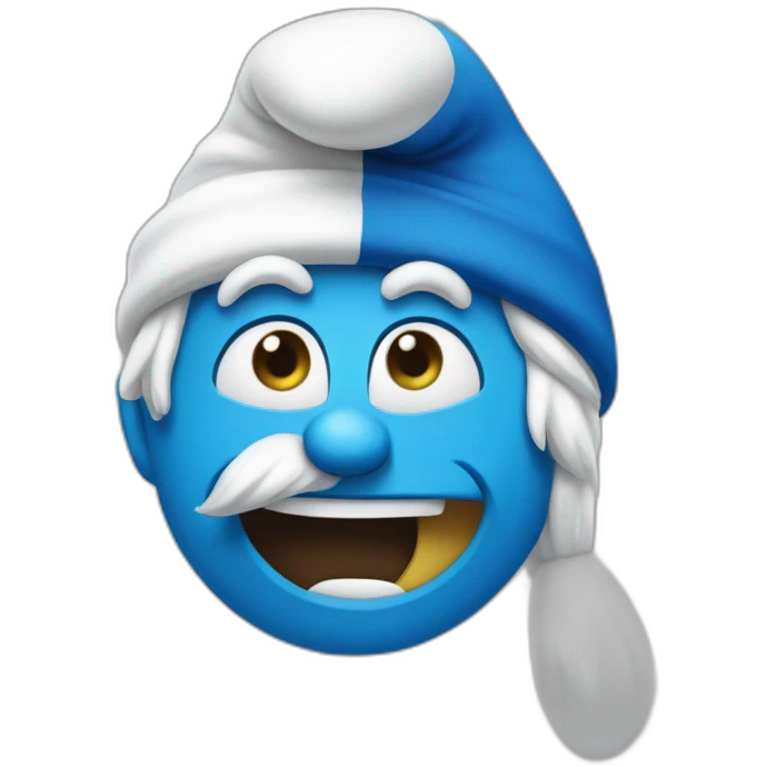 smurf-face emoji