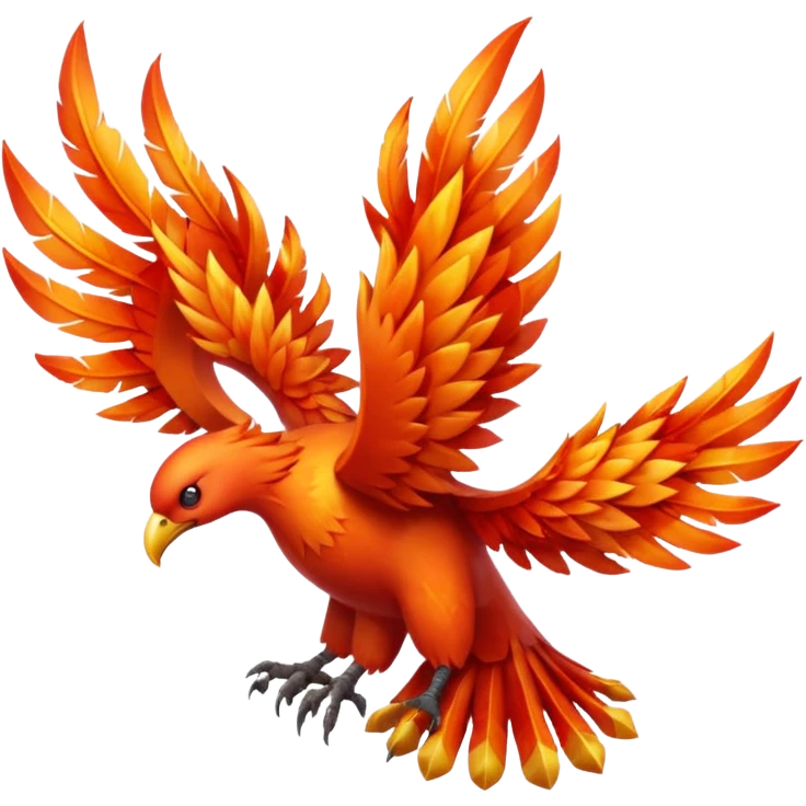 Pokemon legendary laranja and red crystal moltres emoji