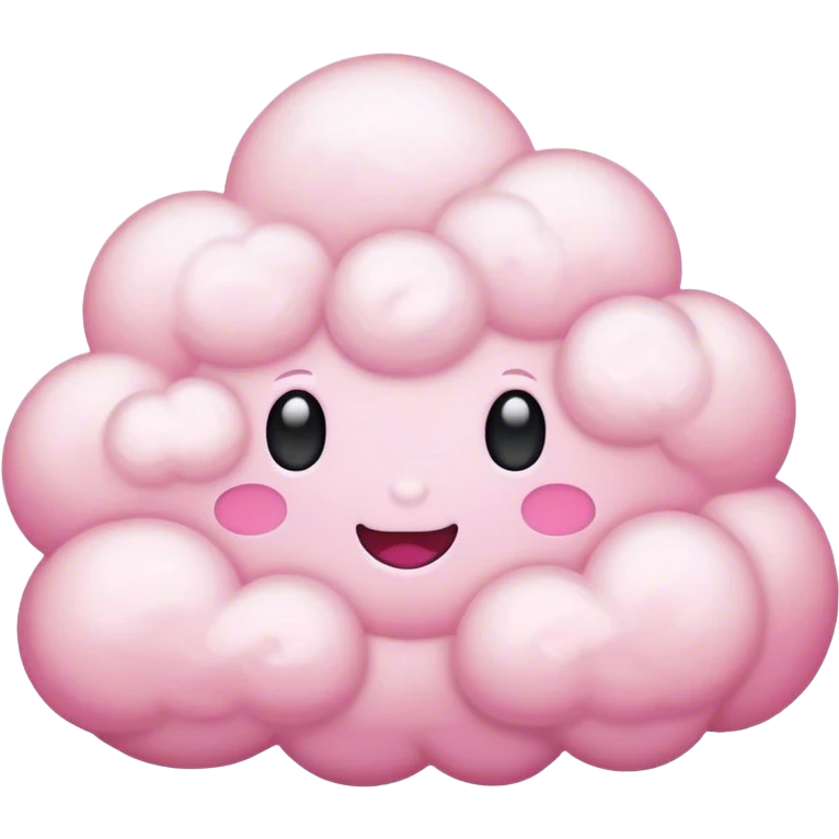 Pink cloud emoji
