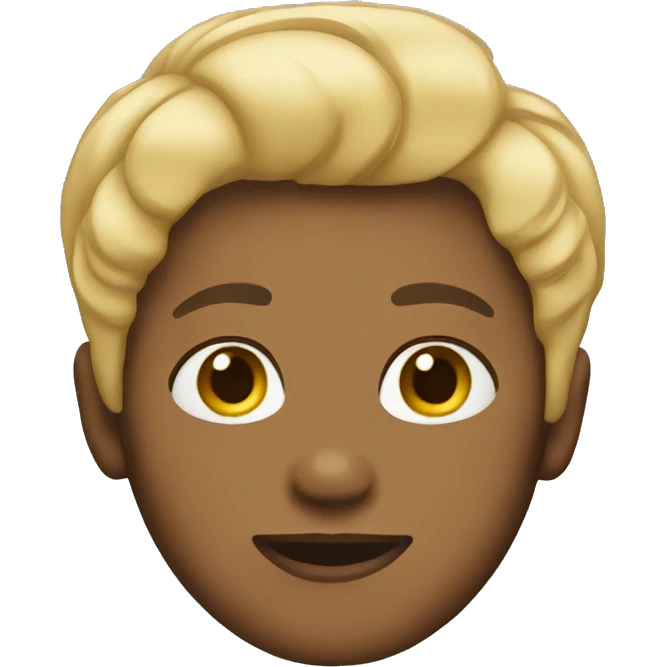 Brown skin blonde short hair emoji  emoji