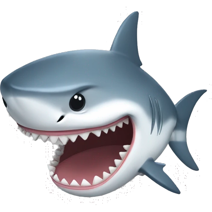 Shark with an emo haircut emoji