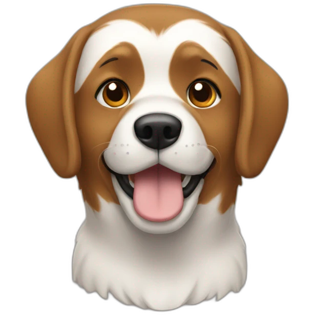 Char et chien emoji