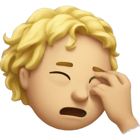 exhausted emoji