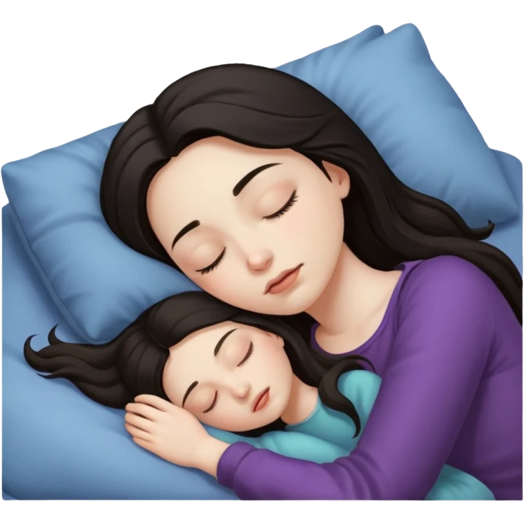 A girl sleeping emoji