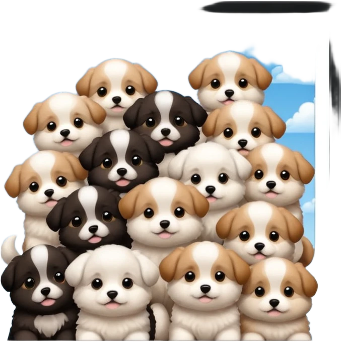 Cielo de los perritos emoji
