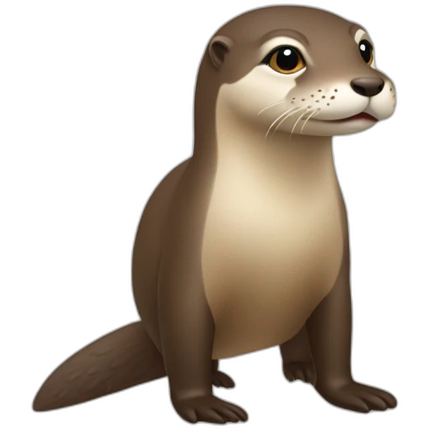 Loutre sur cheval emoji