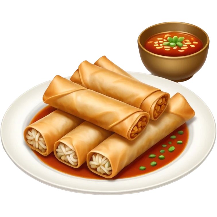 spring rolls in sauce emoji