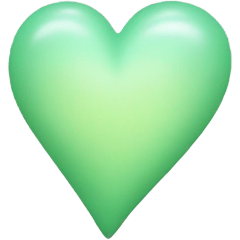 light pastell green heart emoji