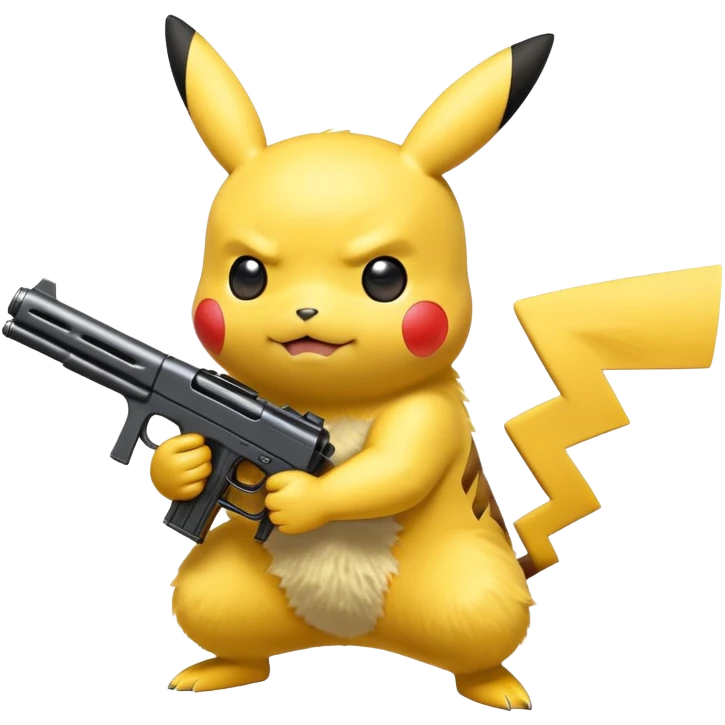 Pikachu gun emoji