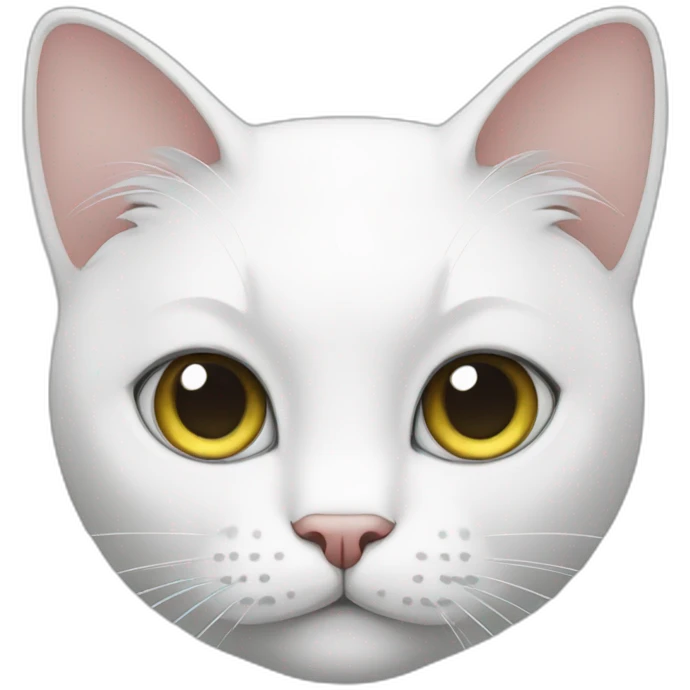 Office white cat emoji
