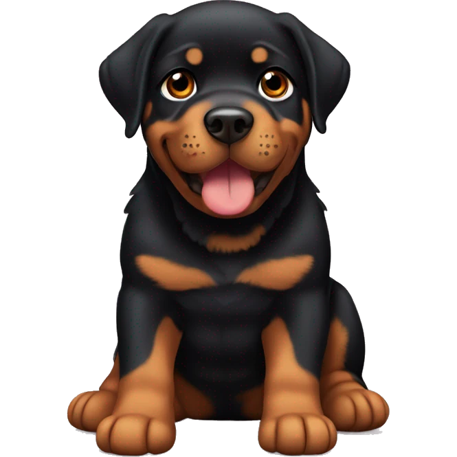 Rottweiler mixed a little bit with lab emoji