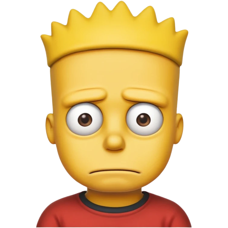 Bart Simpson lobotomy emoji