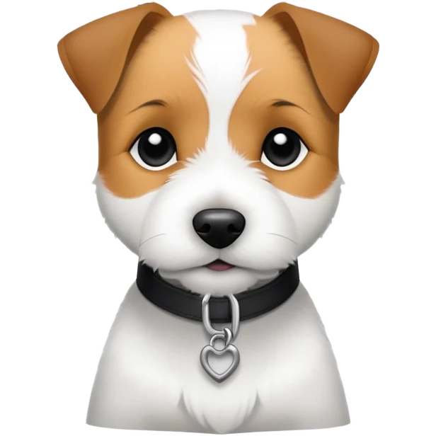 Parson Russell Terrier black white emoji