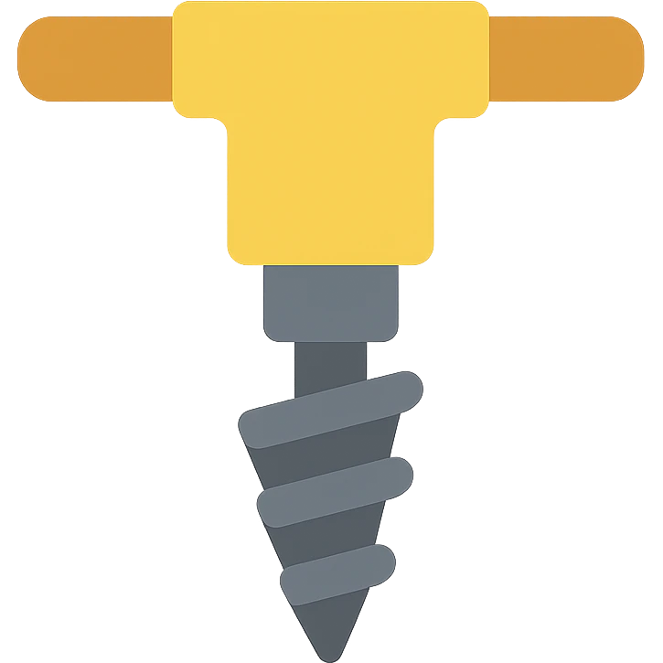 colored mining drill icon for the mining industry emoji