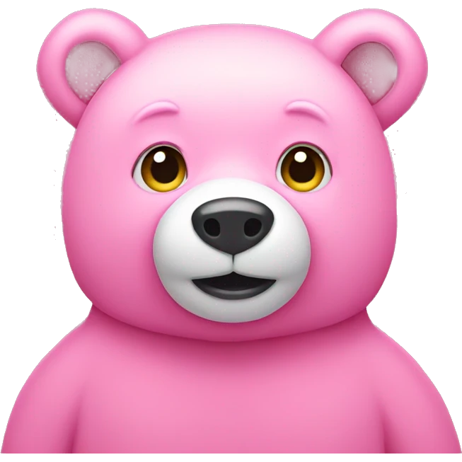 Pink bear  emoji