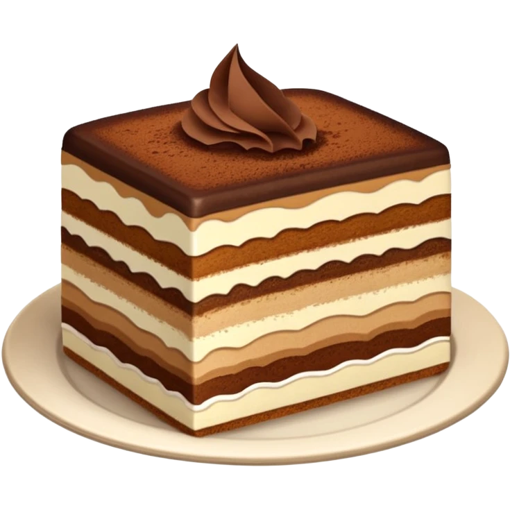 Tiramisu cake slice emoji