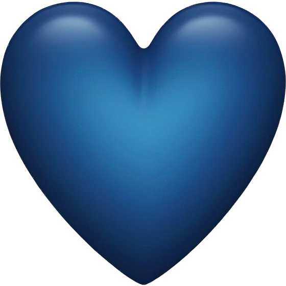 Dark blue heart emoji