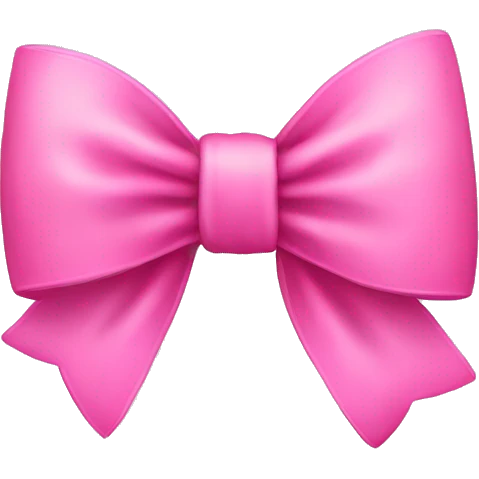 Pink bow emoji