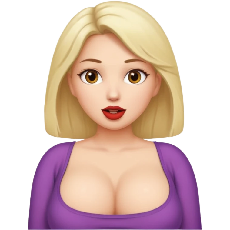 Big boobs blowjob emoji