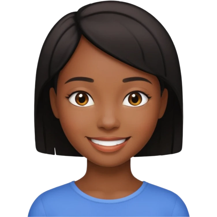 Young ebony girl  emoji