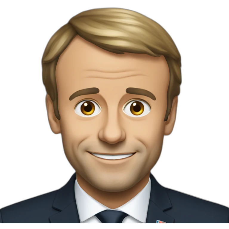 Visage Emmanuel Macron emoji