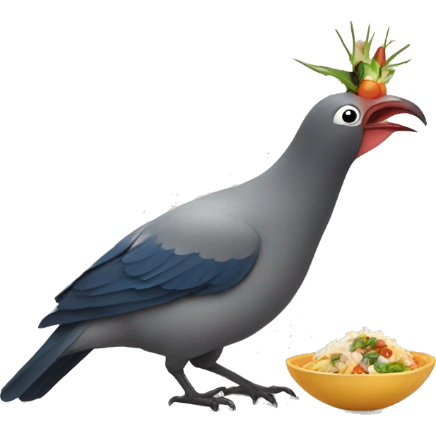 Thanthip eating bird emoji