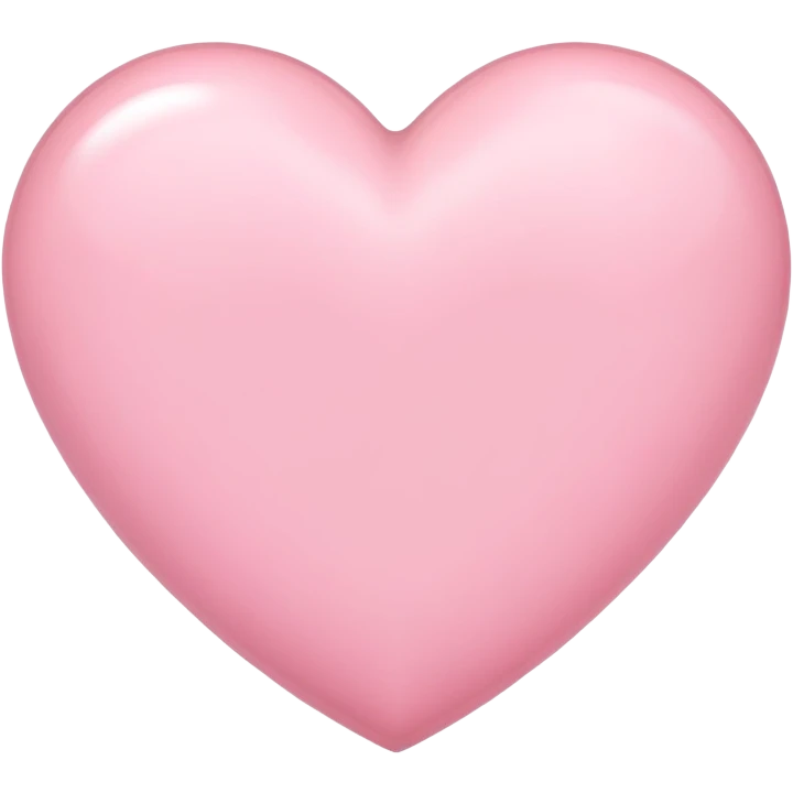 Light pink heart emoji