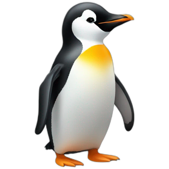 Penguin with heart-shaped beak emoji