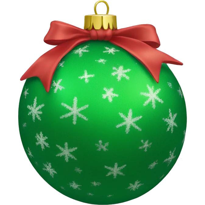 green christmas ball ornament emoji