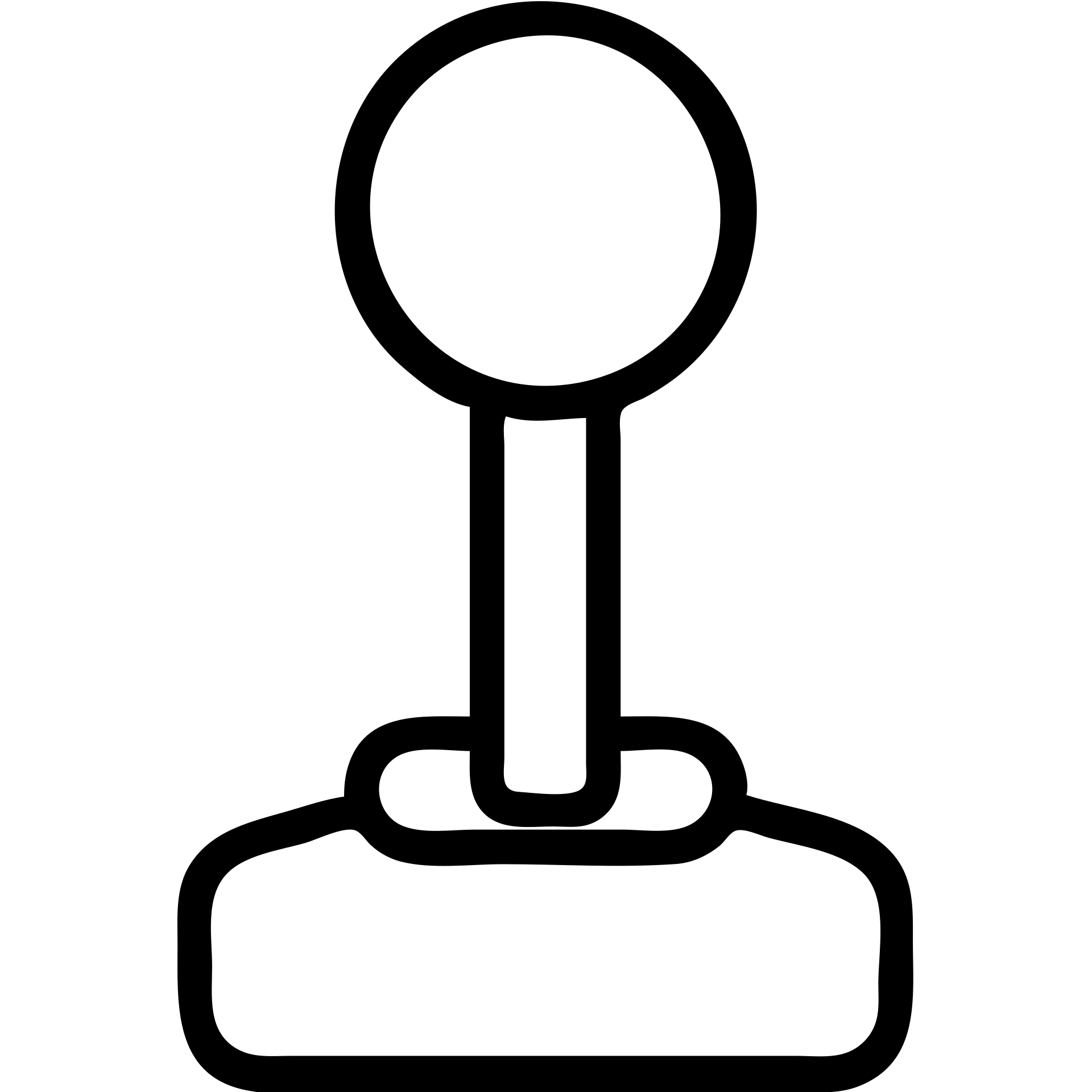 stylized joystick, minimalist black and white gaming website logo emoji