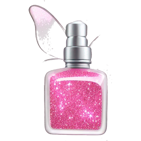 Fairy light pink perfume glitter emoji