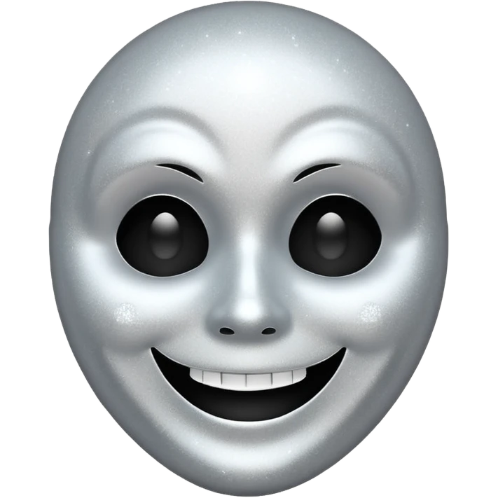 mask Ghost face glitter  emoji
